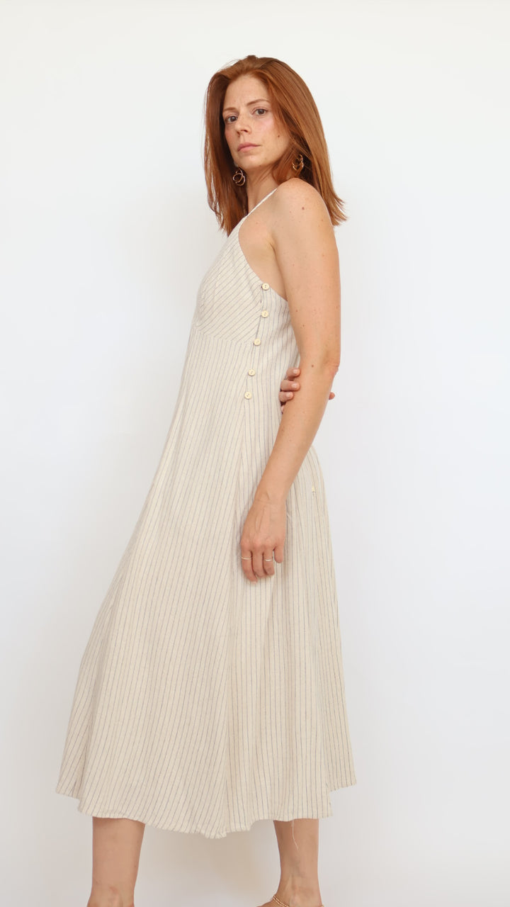 Linen Midi Dress