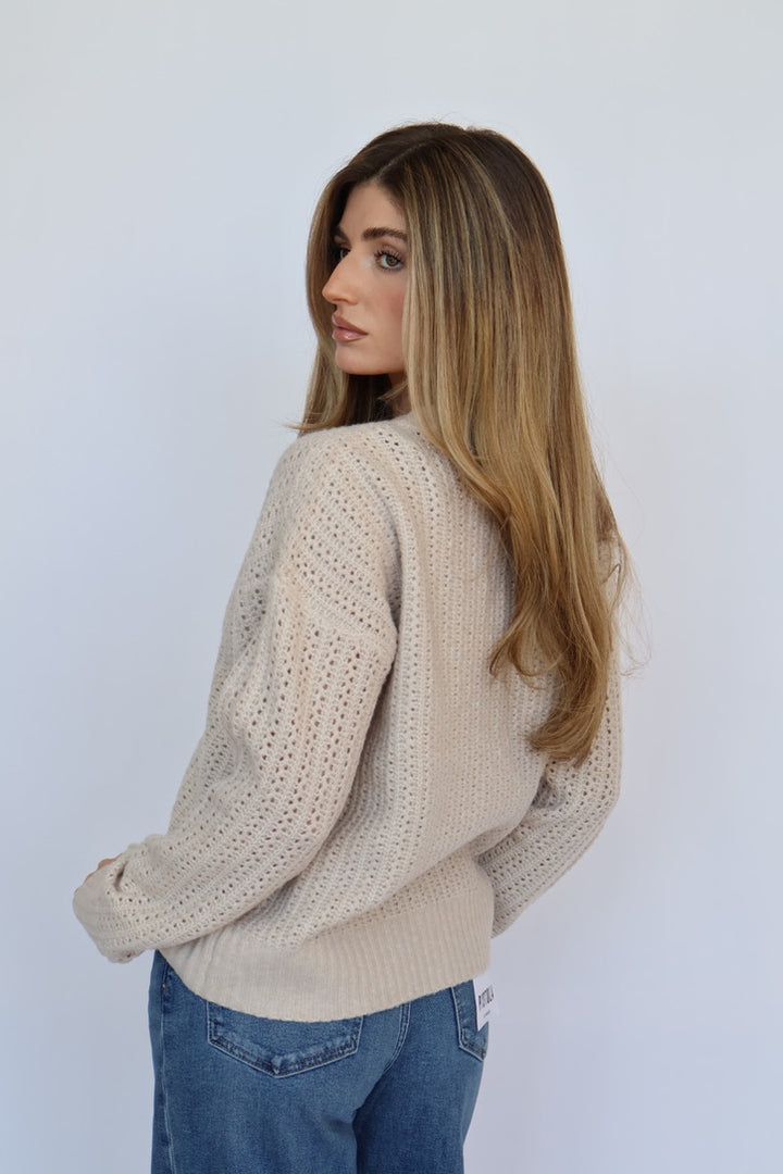Thread & Supply Neutral Spring Knit Cardigan