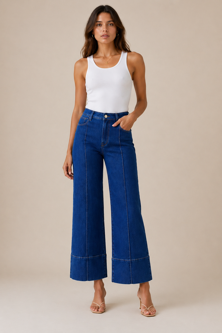 Habitual Denver Pintuck Crop Jeans