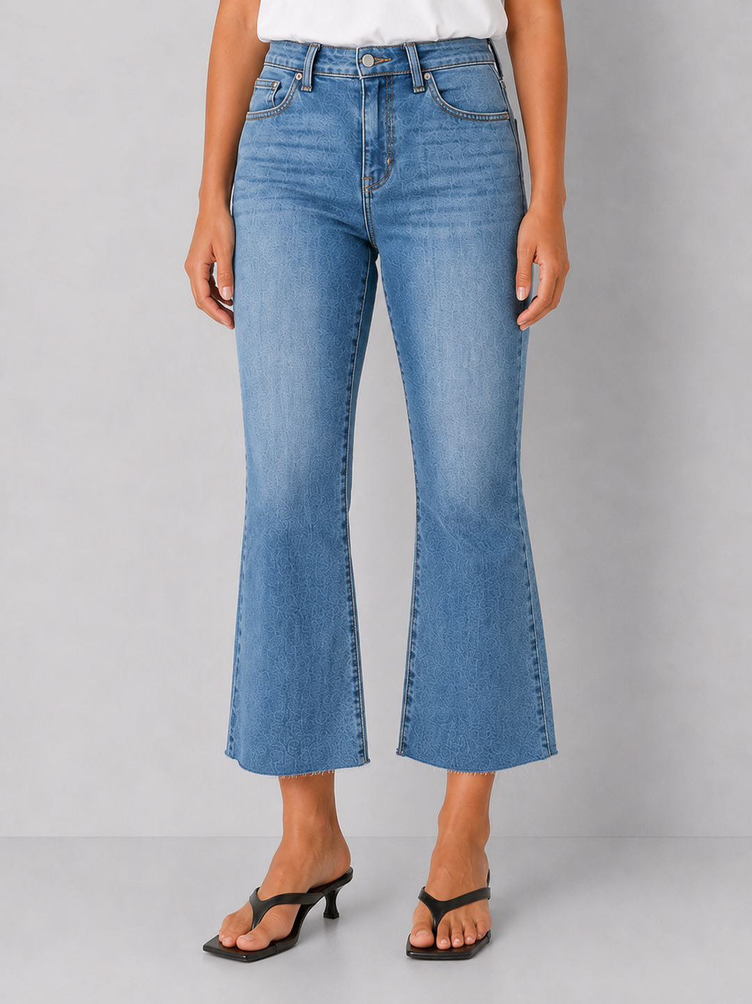 Lexie Petite Crop Flare Super Stretch Jeans