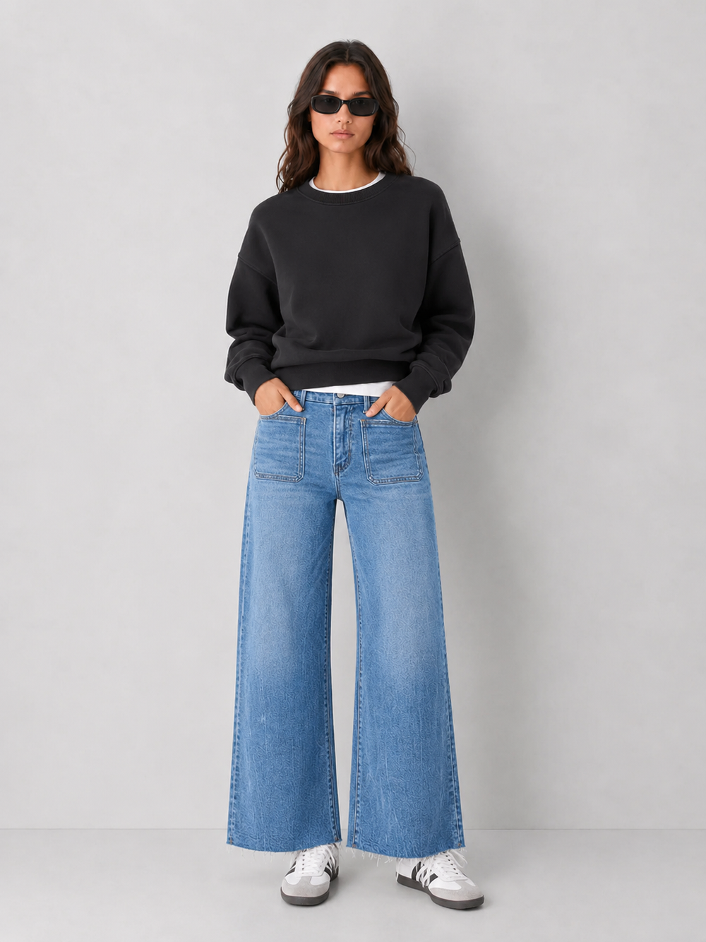 Eloise High Rise Crop Wide Leg