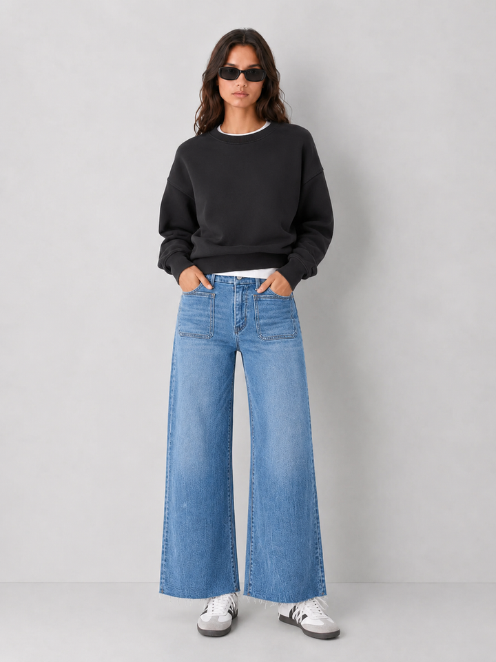 Eloise High Rise Crop Wide Leg