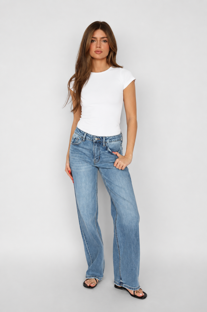 Vervet High Rise Wide Leg Jean - Astonishing