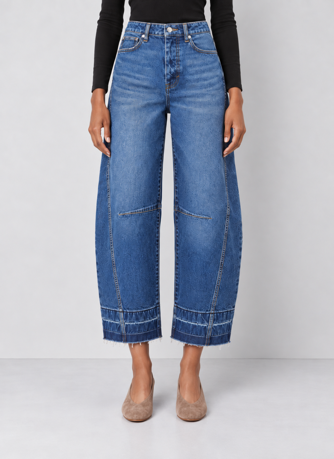Habitual Harper High Waist Crop Barrel Leg Jeans