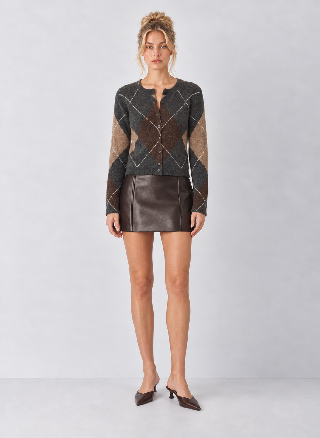 Z Supply Roux Leather Mini Skirt