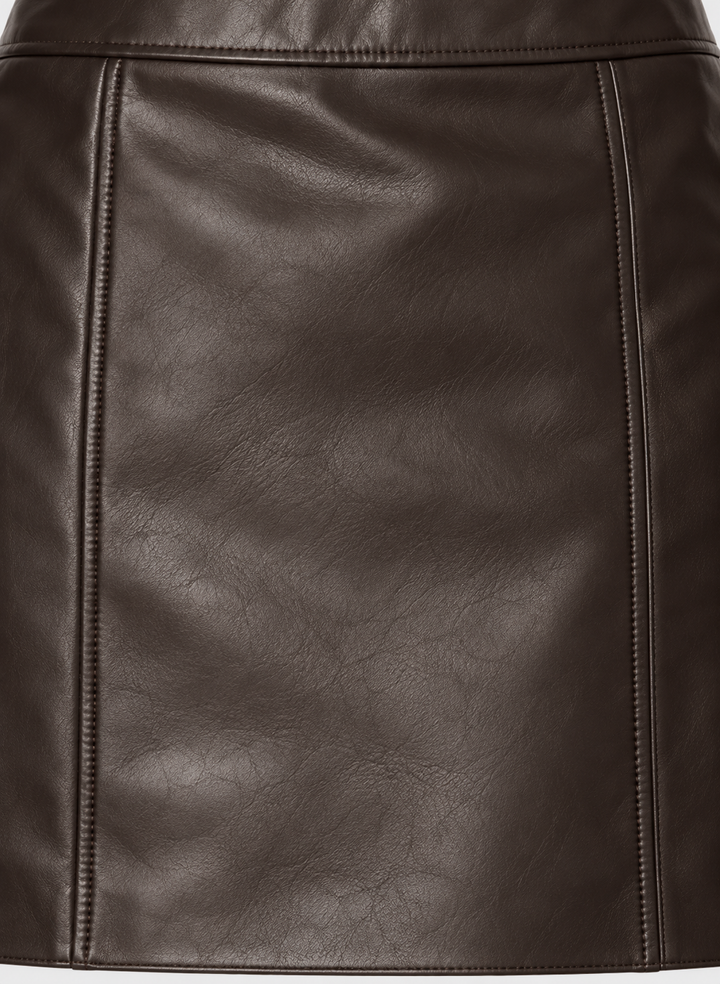 Z Supply Roux Leather Mini Skirt