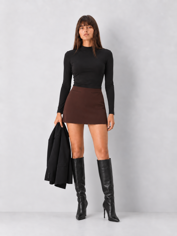 French Connection Azra Stretch Twill Miniskirt