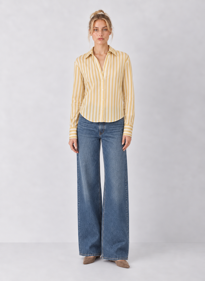 Z Supply Golden Haven Stripe Button Up