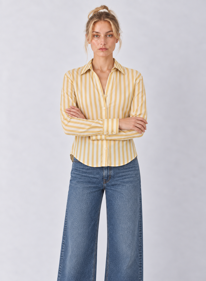 Z Supply Golden Haven Stripe Button Up
