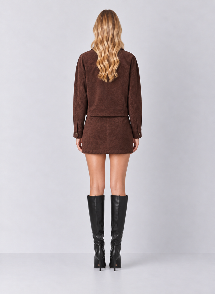 Z Supply Perri Suede Mini Skirt