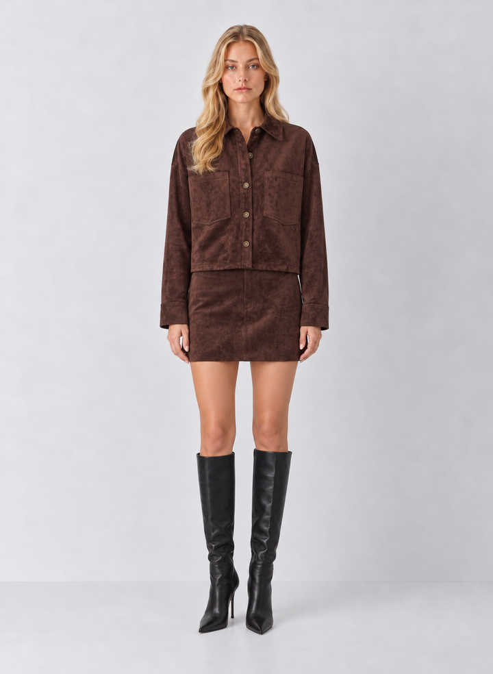 Z Supply Perri Suede Mini Skirt