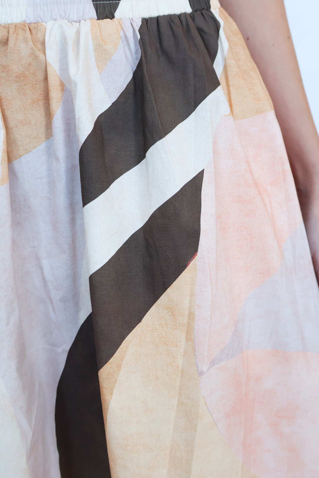 Elan Printed Elastic Waistband Skirt