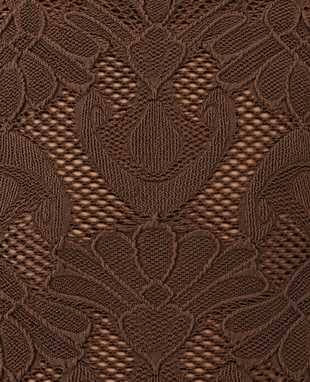 Jacquard Fishnet Layering Top