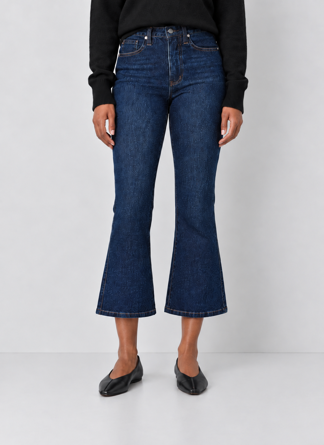 Judy Blue Crop Amy Kick Flare Jeans
