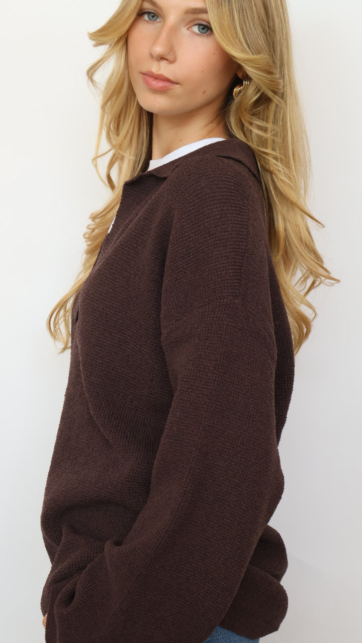 Collared Polo Sweater