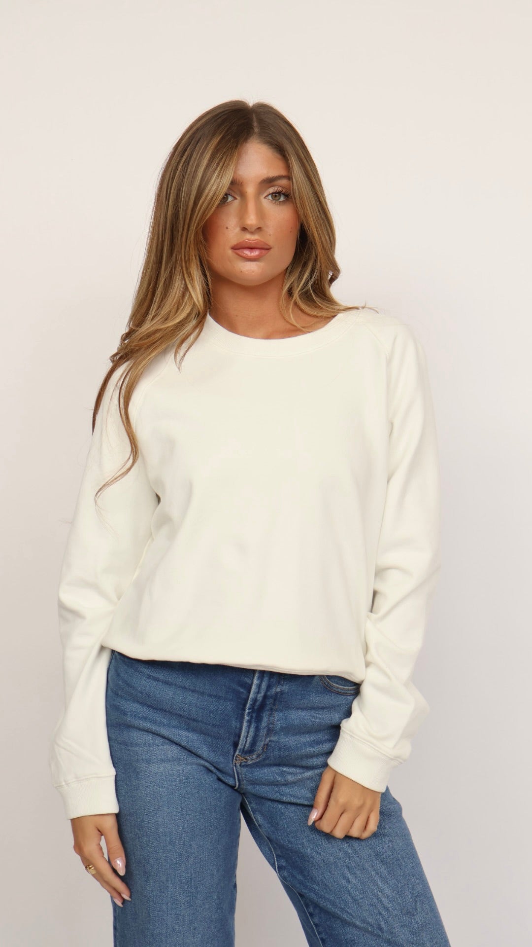 The Perfect Cotton Crew Neck Sweatshirt