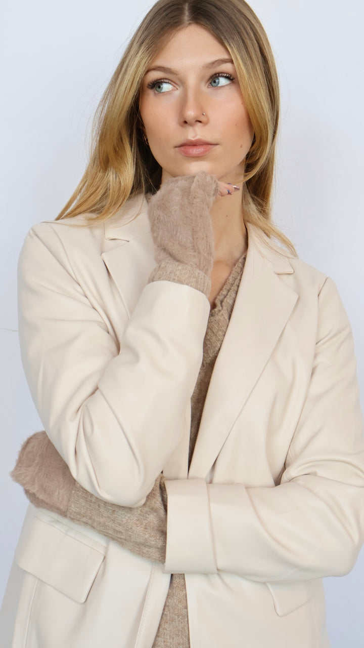 Plush Fingerless Gloves