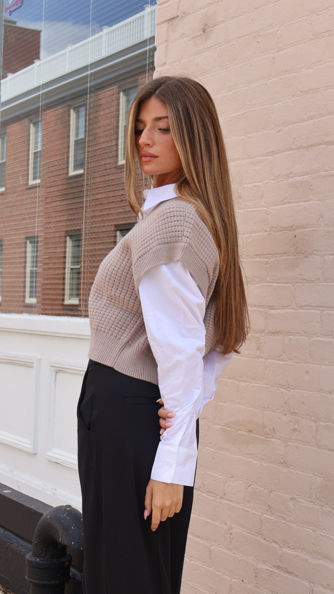 Elan Mix Media Sweater