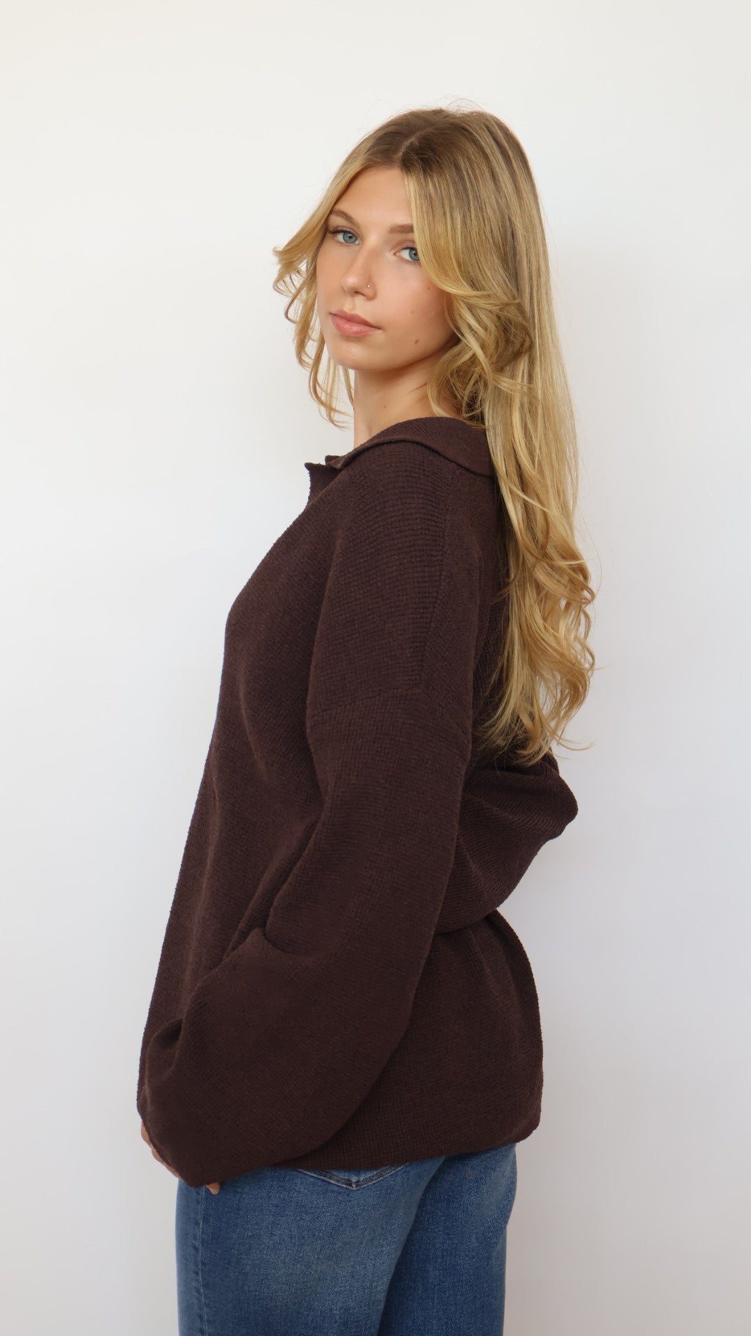 Collared Polo Sweater