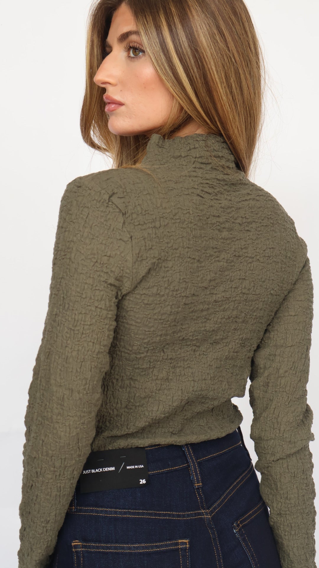 Habitual Fitted Turtleneck Top