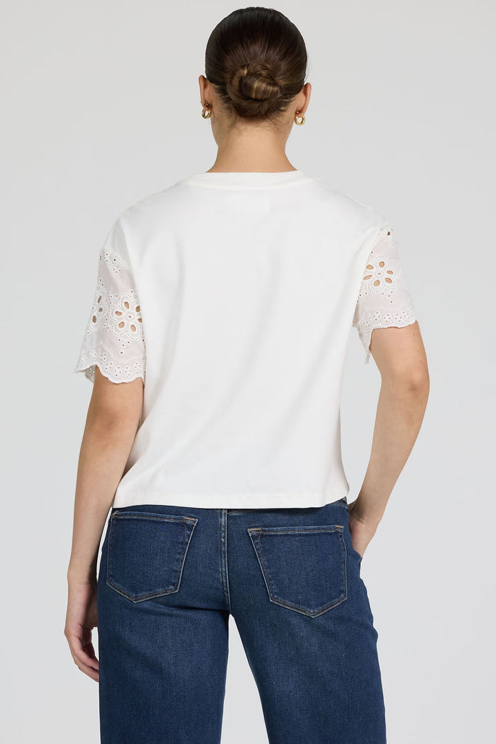 Eyelet Sleeve T-Shirt