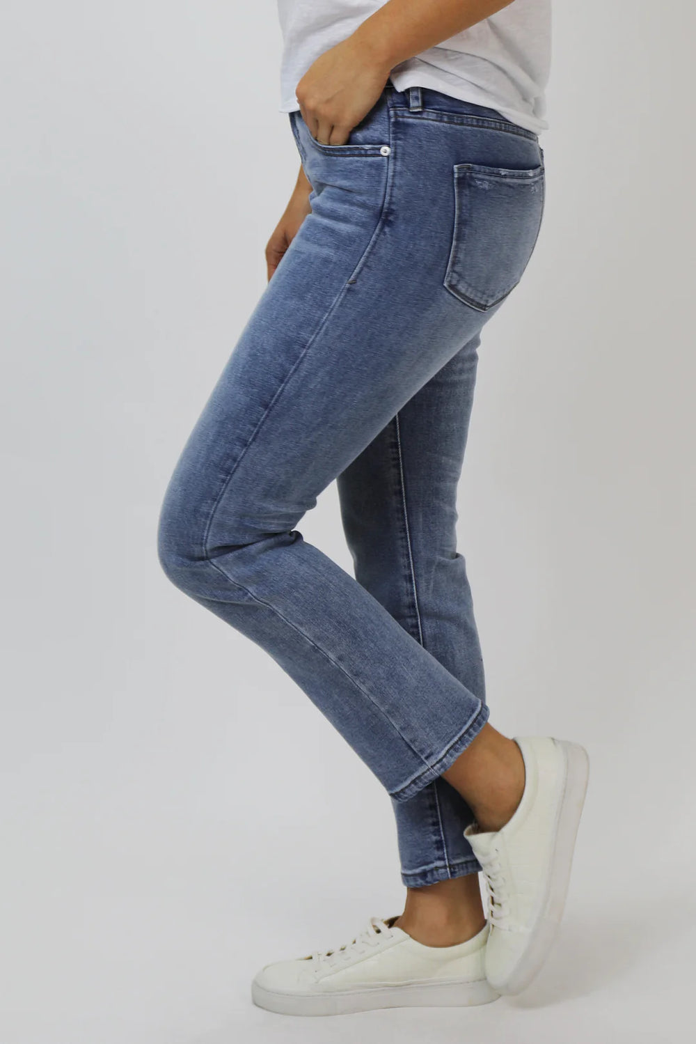 Blaire High Rise Slim Straight Jean