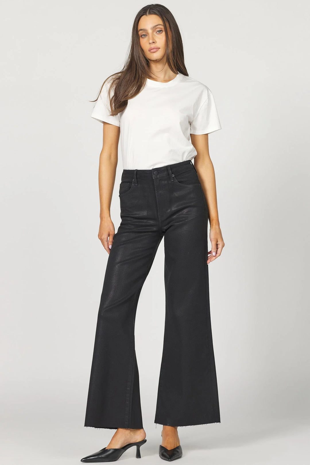 Dear John Denim Fiona Wide Leg Jeans Concrete