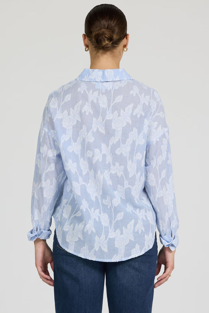 Dear John Adrianna Burnout Button Down