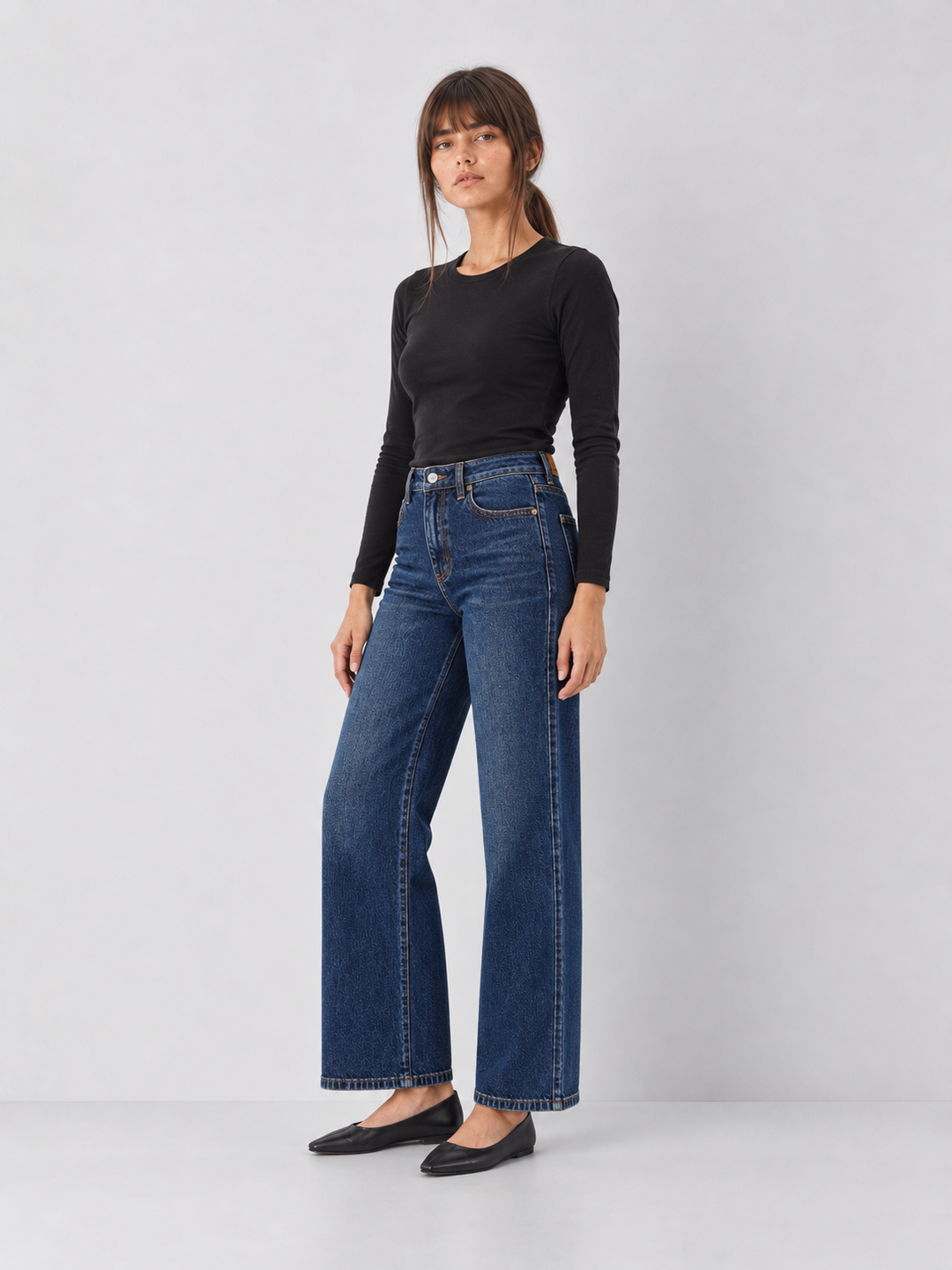 Arlo High Rise Petite Retro Wide Leg