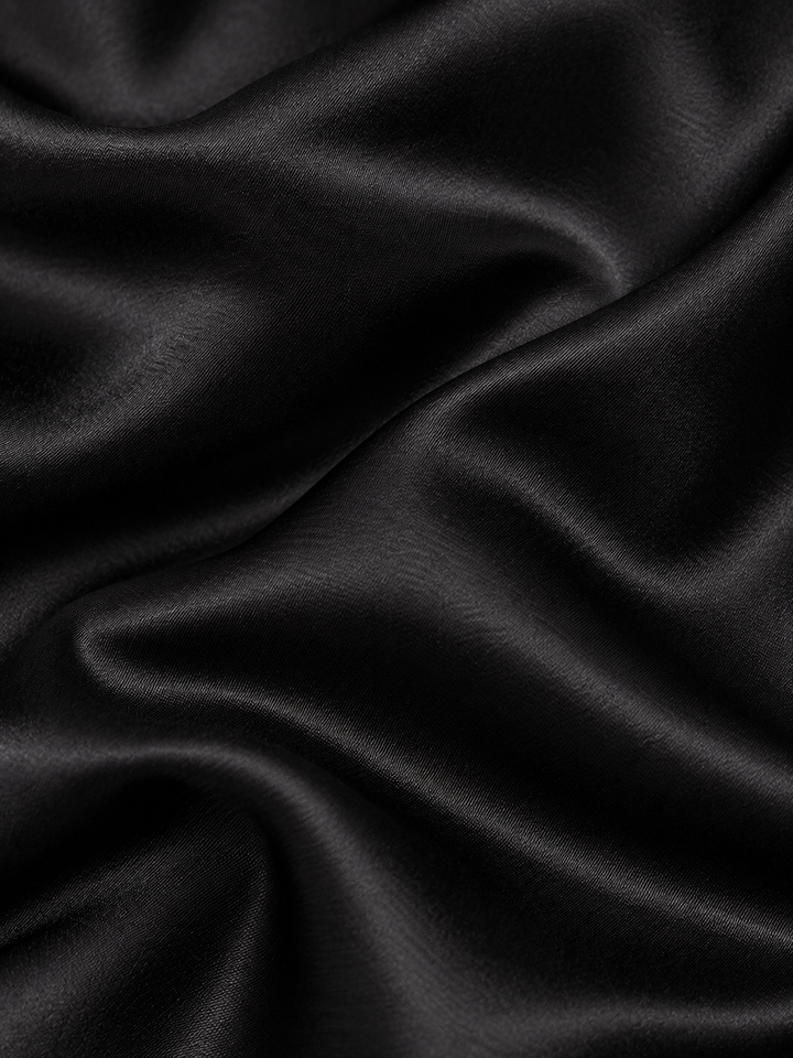 Satin Slip Dress With Lace Detail