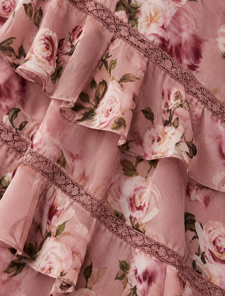 ASTR Megan Ruffle Maxi Dress
