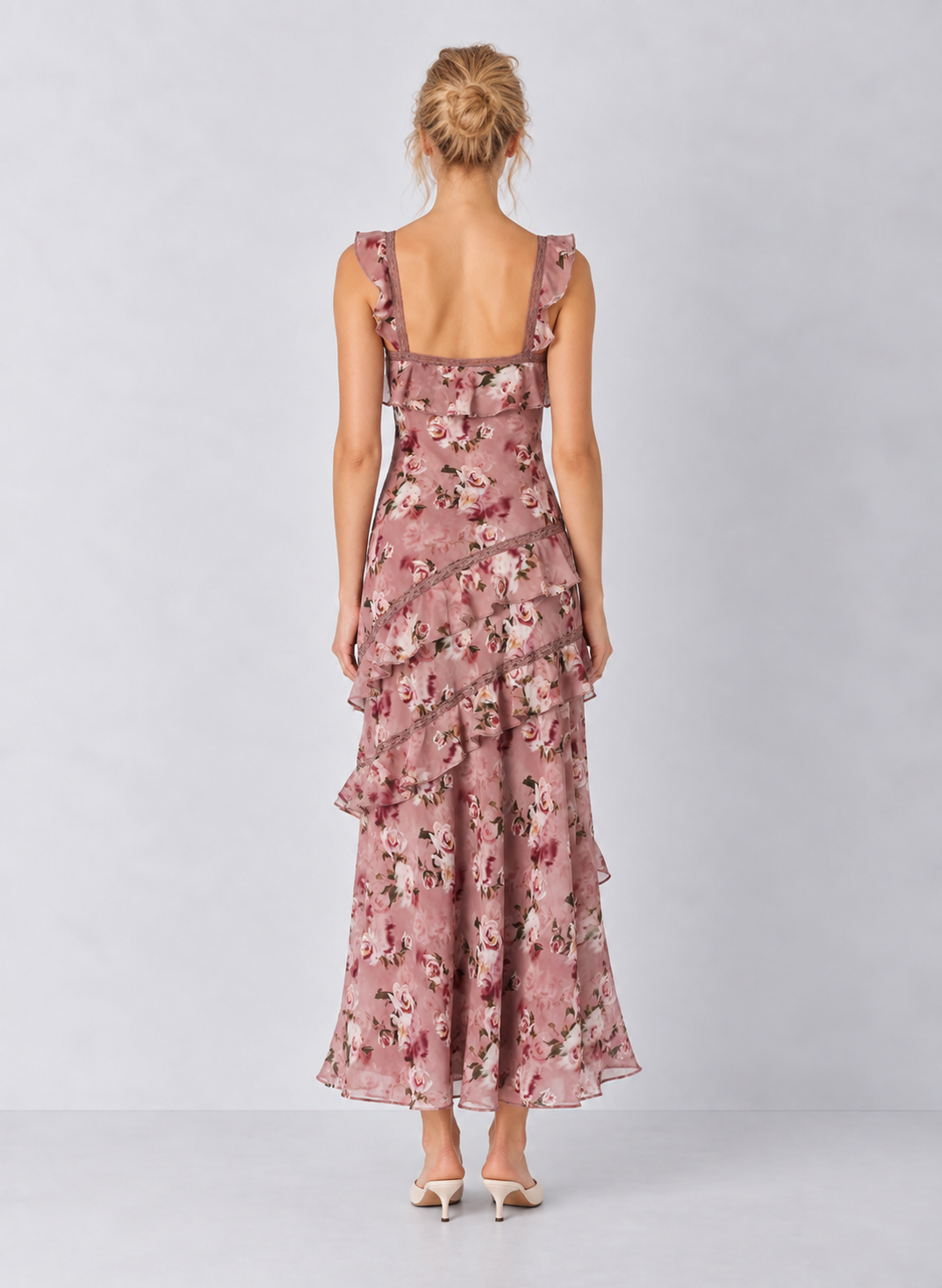 ASTR Megan Ruffle Maxi Dress