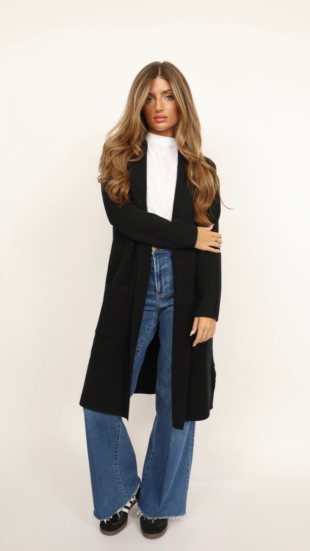 Pinch Classic Open Front Coat Cardigan