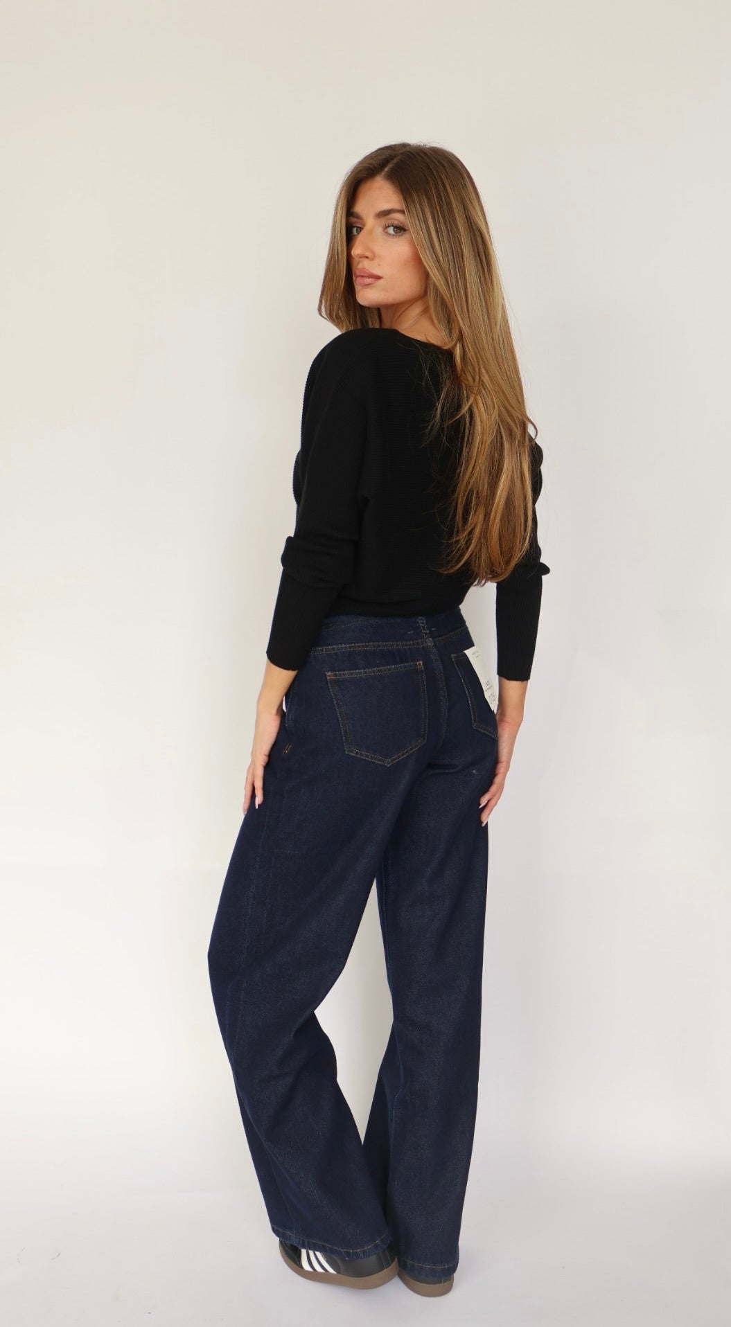 Habitual Jade Drawstring Wide Leg Jeans