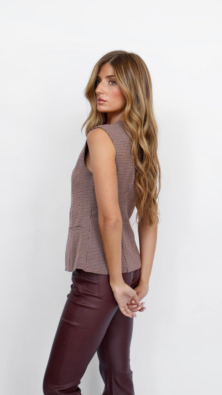 PREORDER ASTR Gisselle Vest Plaid Waist Coat