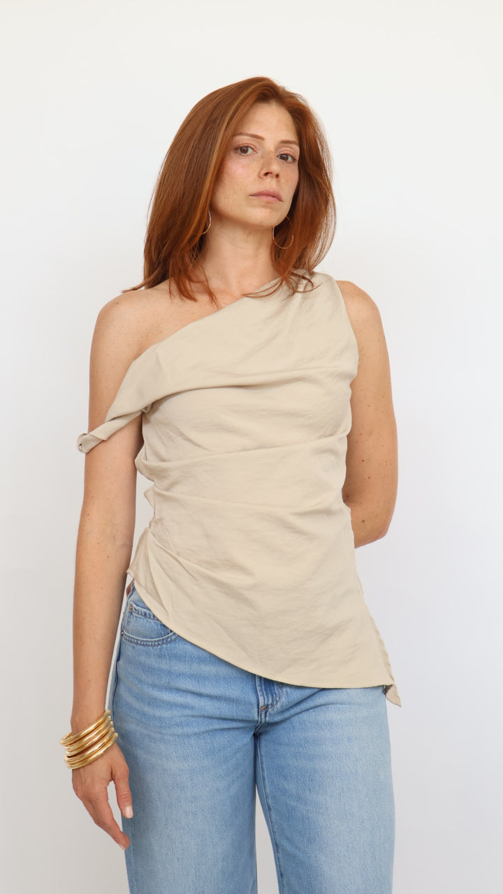 Asymmetrical Shoulder Top