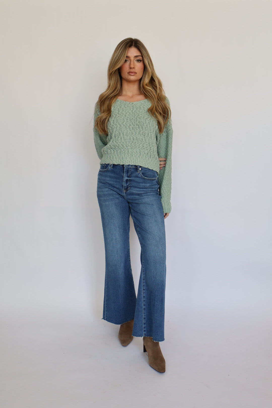 Dear John Denim Lexi Sweater - Iceberg Green