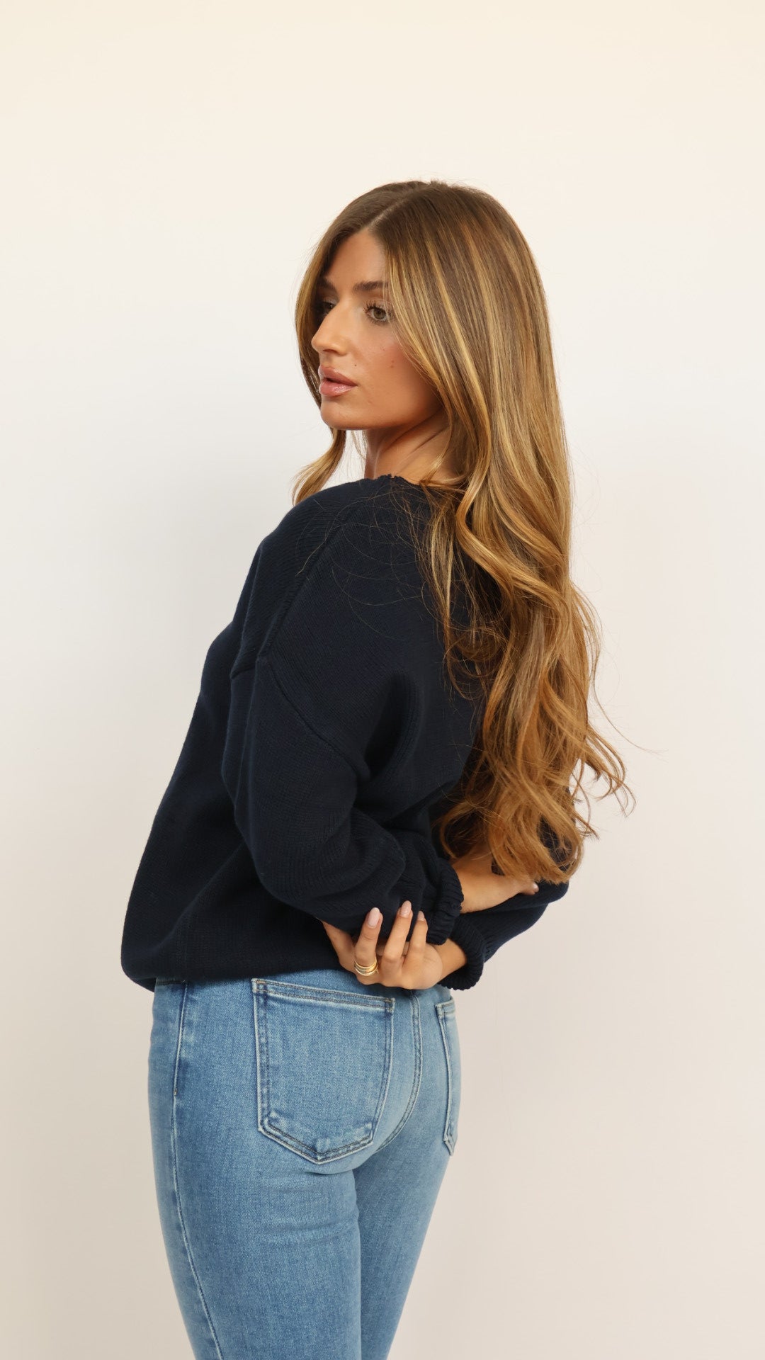 Oversized Polo Sweater