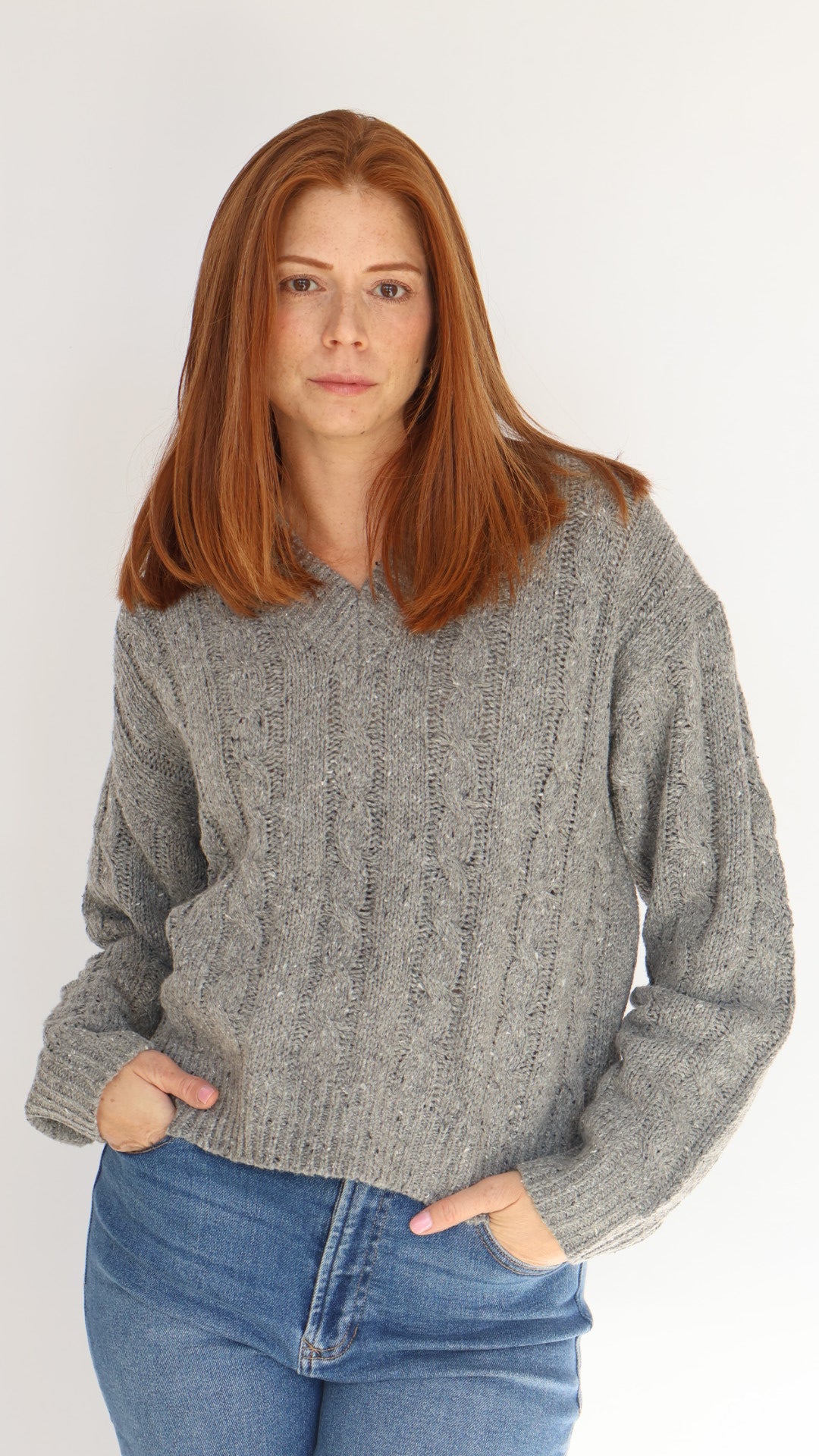 Pierre Chunky Grey Sweater