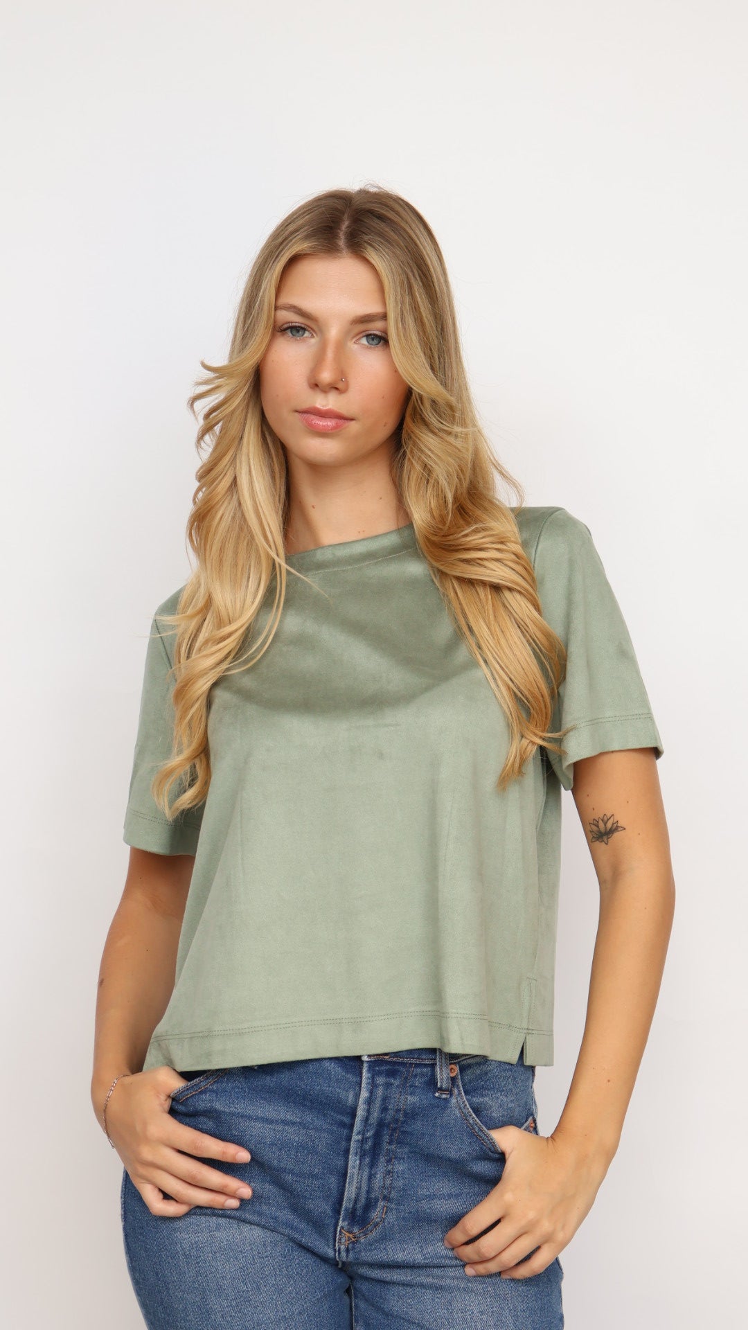 Steve Madden Ezra Top Vegan Suede Top