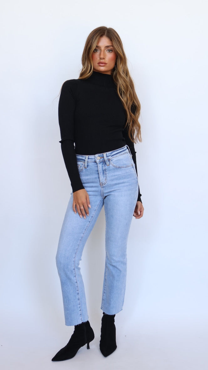 Vervet Jeans High Rise Cropped Flare Jeans
