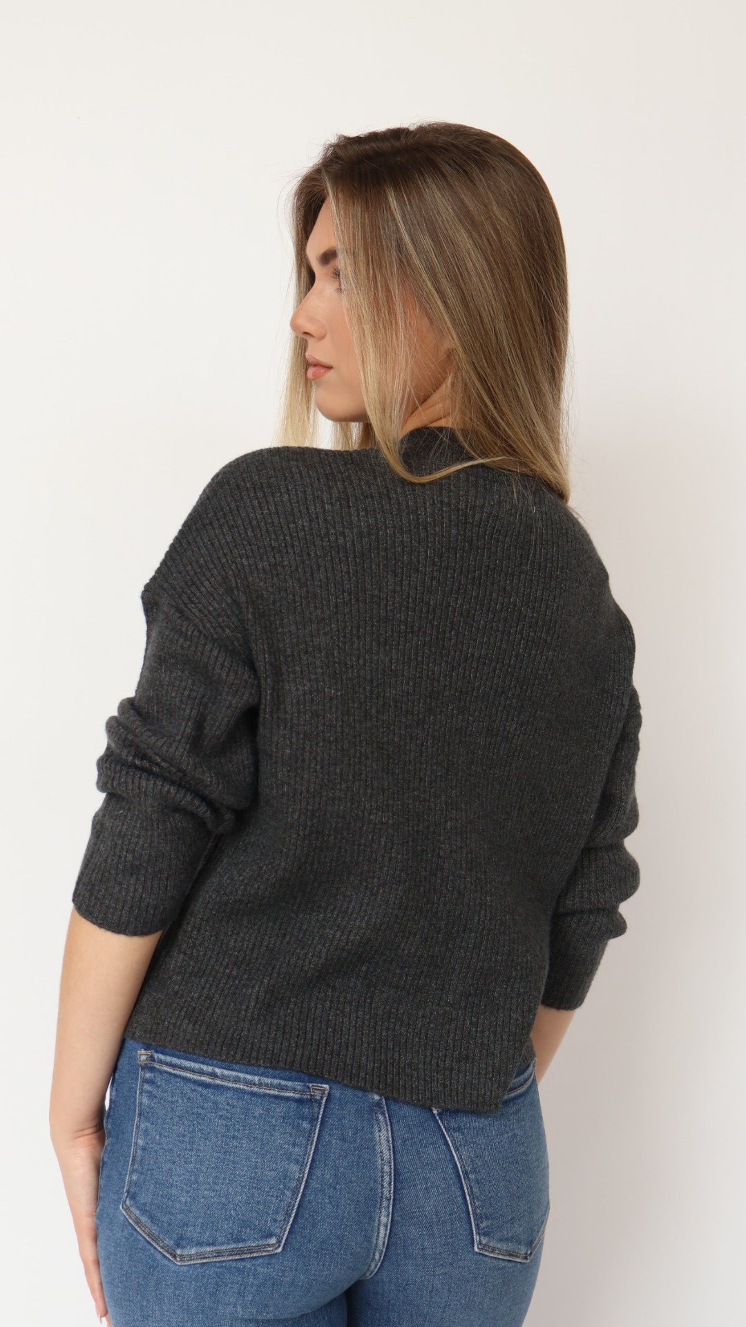Thread & Supply Classic Crew Neck Ribbed Sweater