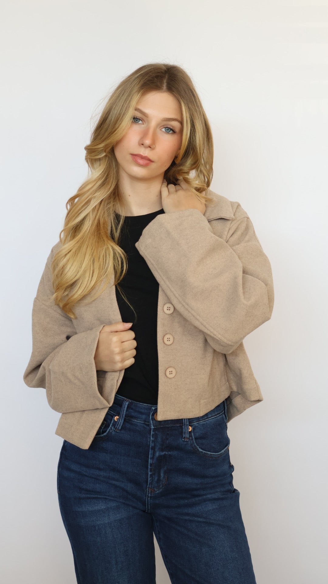 Crop Collared Jacket