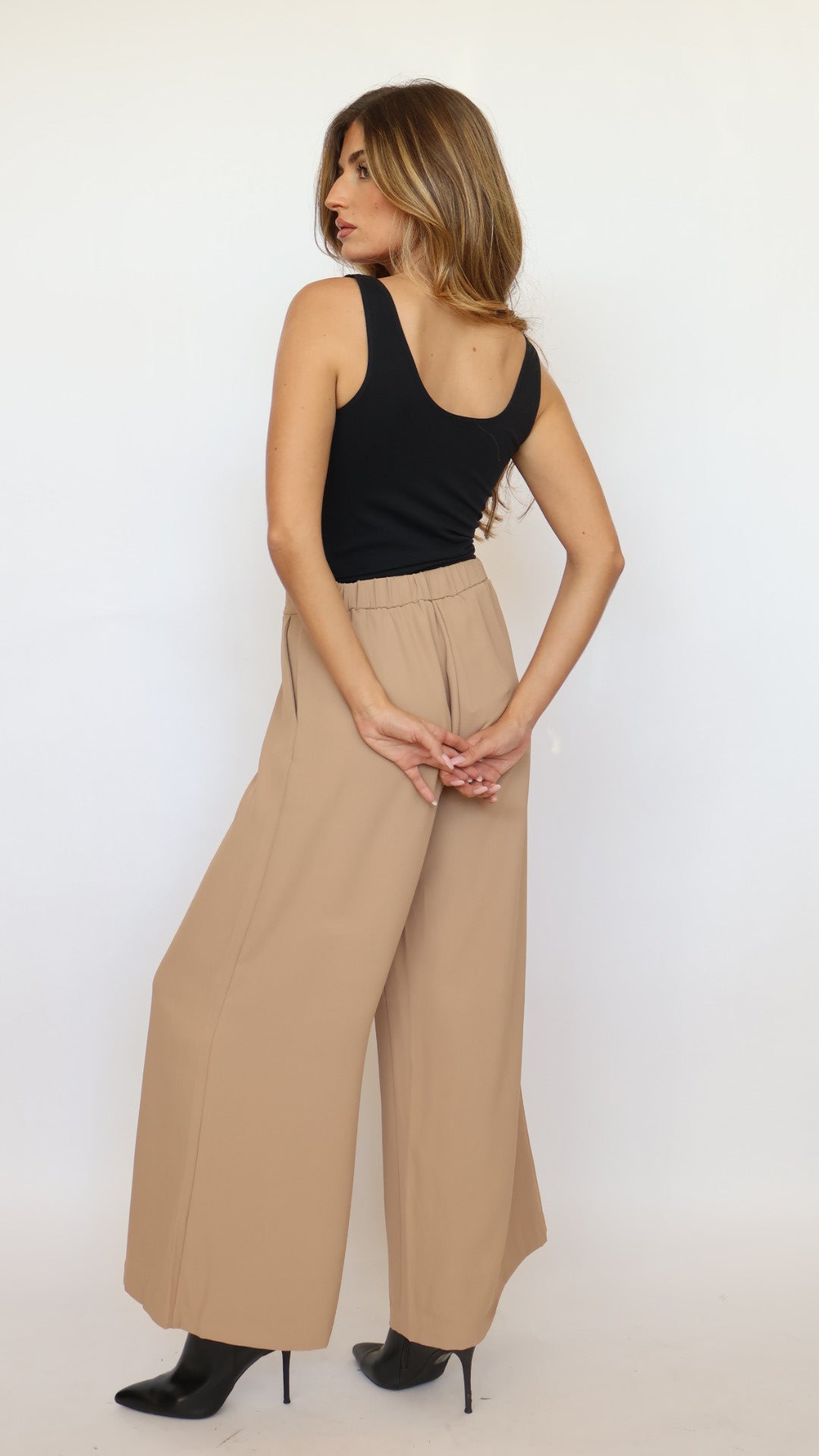 Pull-on Wide Leg Pants