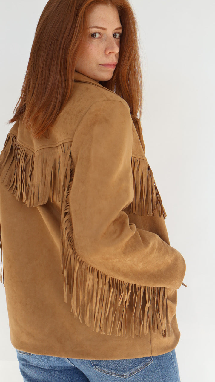 Dear John Denim Oakley Suede Fringe Jacket
