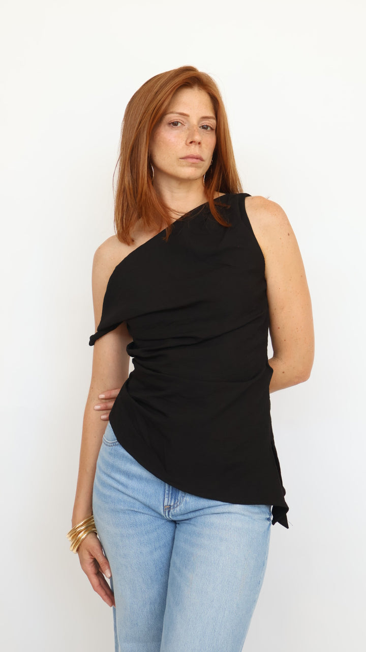 Asymmetrical Shoulder Top