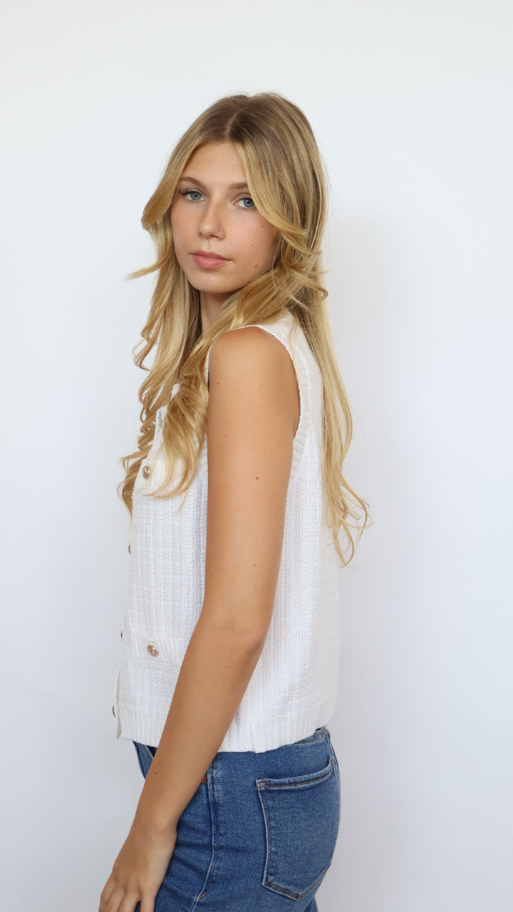Rylin Knit Sleeveless Sweater