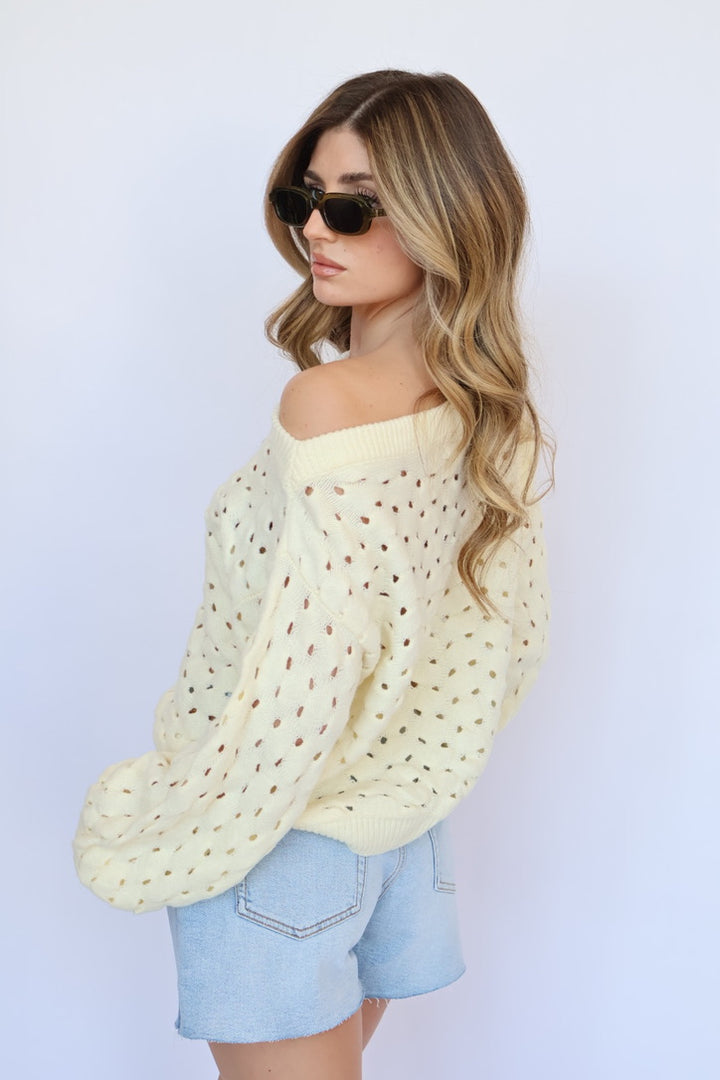 Elan Open Knit Sweater