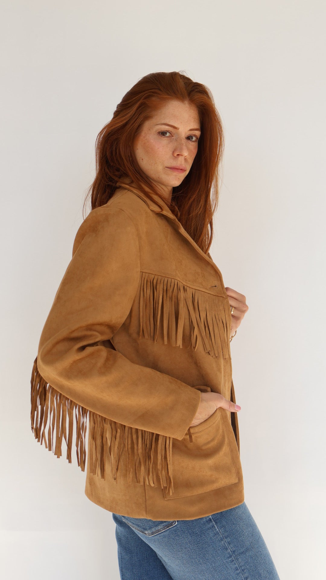 Dear John Denim Oakley Suede Fringe Jacket