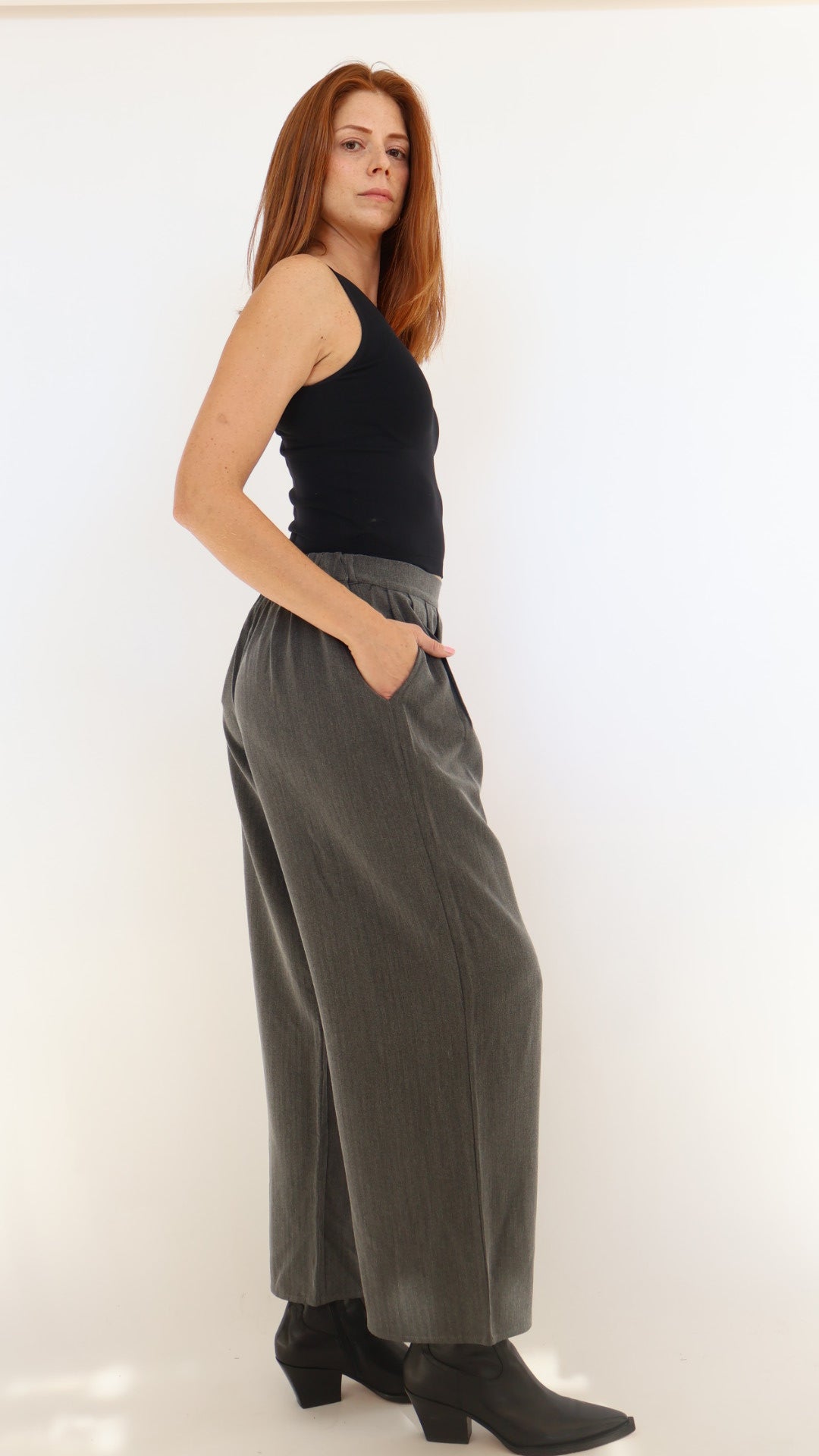 Elastic Waist Trouser Pant